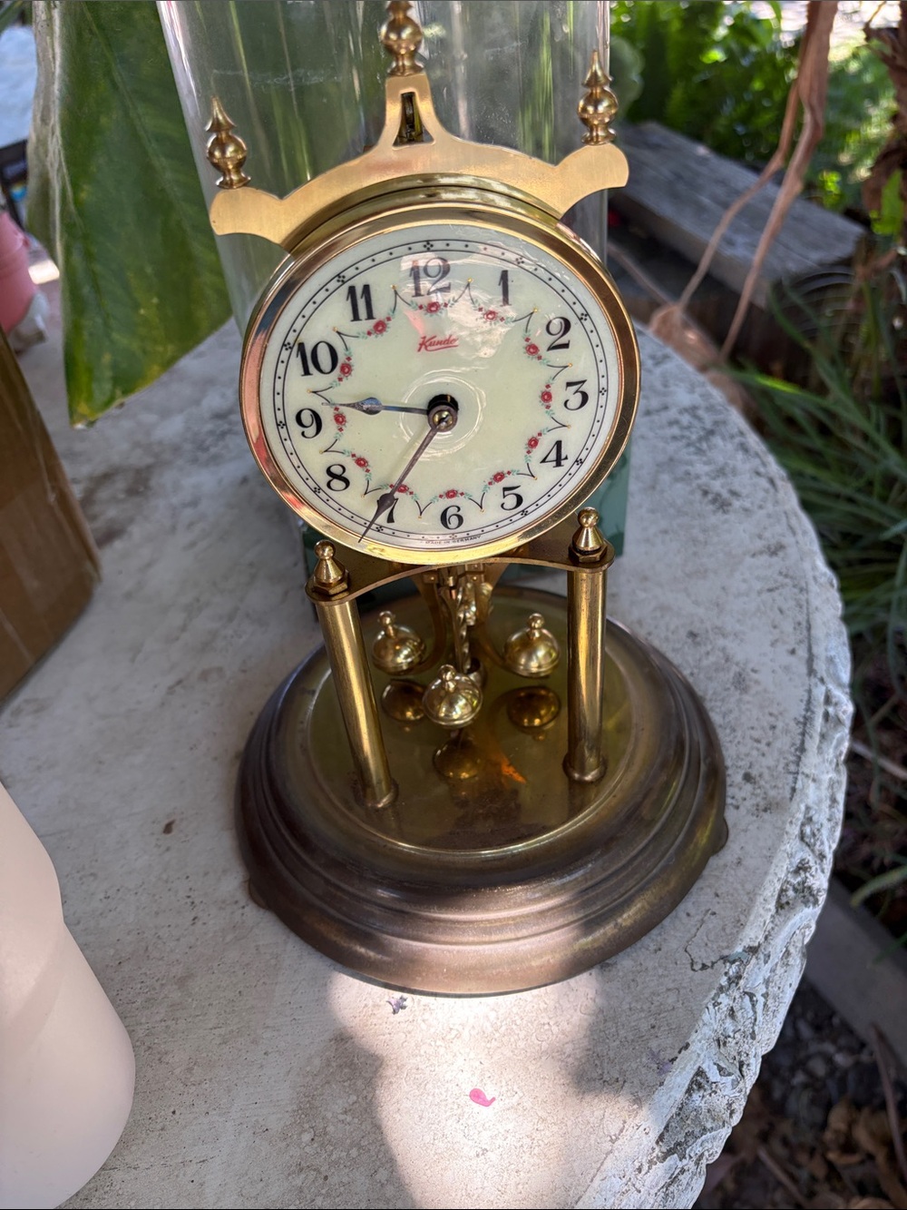 Gold Anniversary Mantel Clock - Brass Finish